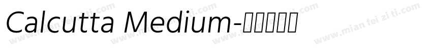 Calcutta Medium字体转换